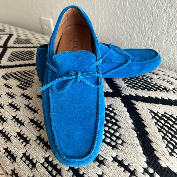 Tods Mens Suede Loafers - Picture 1 of 5